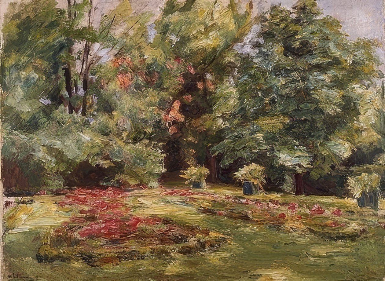 Květinová terasa v zahradě Wannsee. 1924 od Max Liebermann