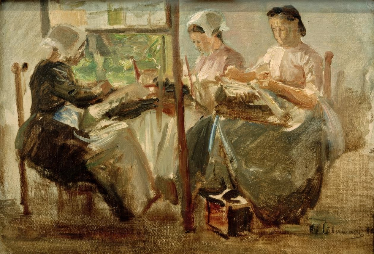 Brabantští krajkáři od Max Liebermann
