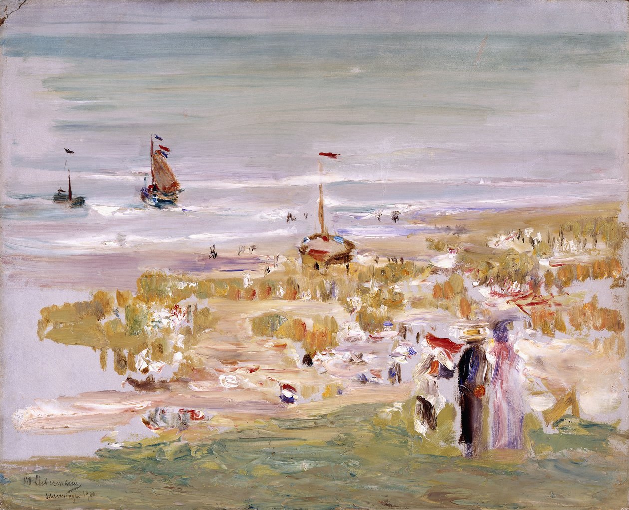 Der Strand, Scheveningen, 1900 od Max Liebermann