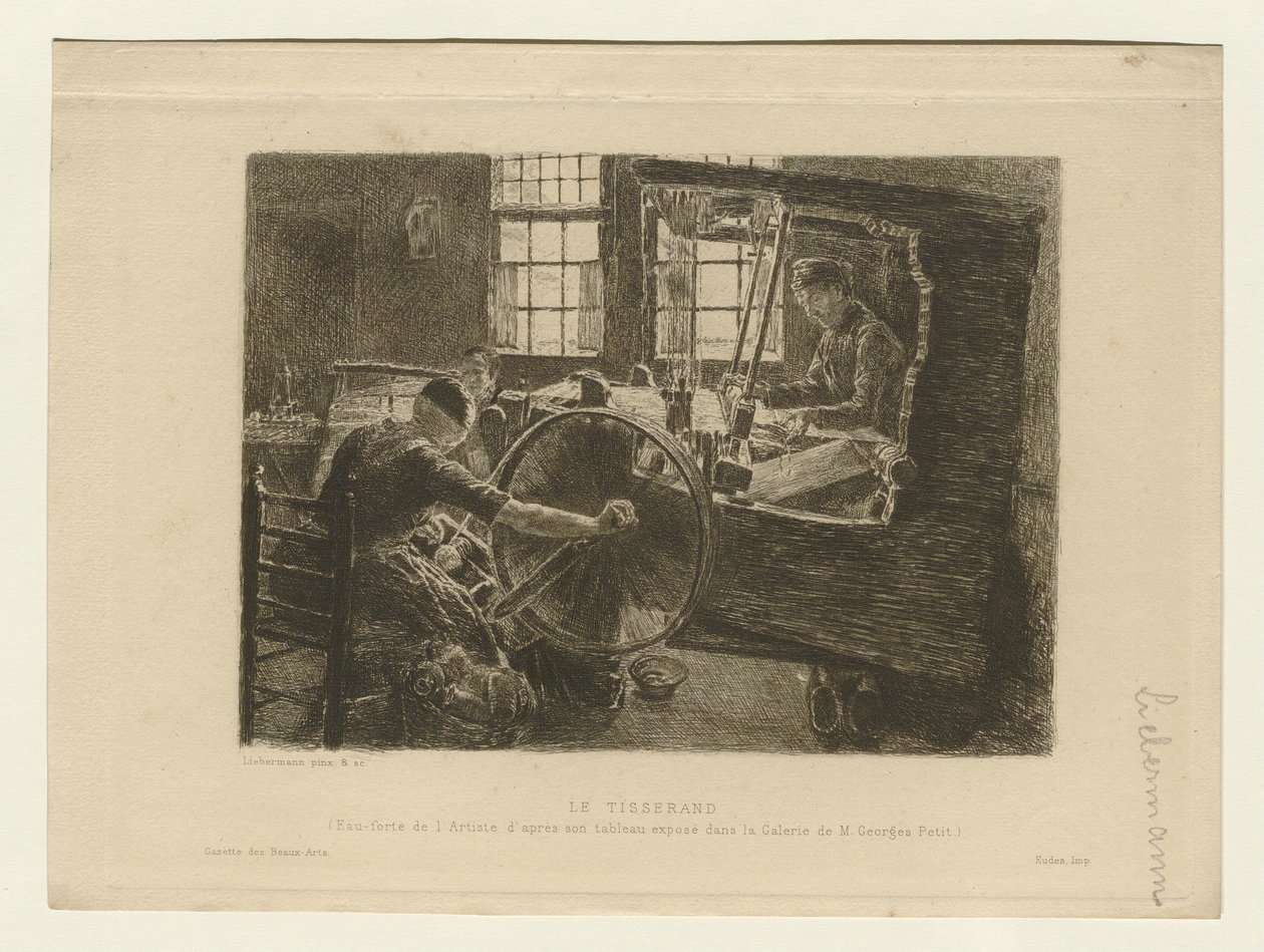 Tkadlec od Max Liebermann