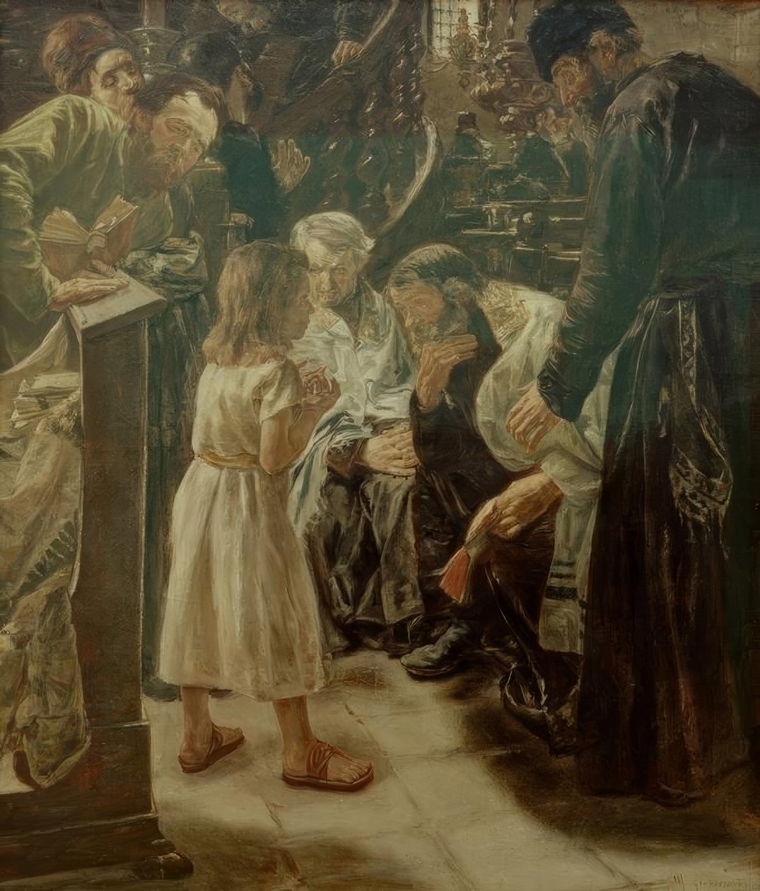 Dvanáctiletý Ježíš v chrámu od Max Liebermann