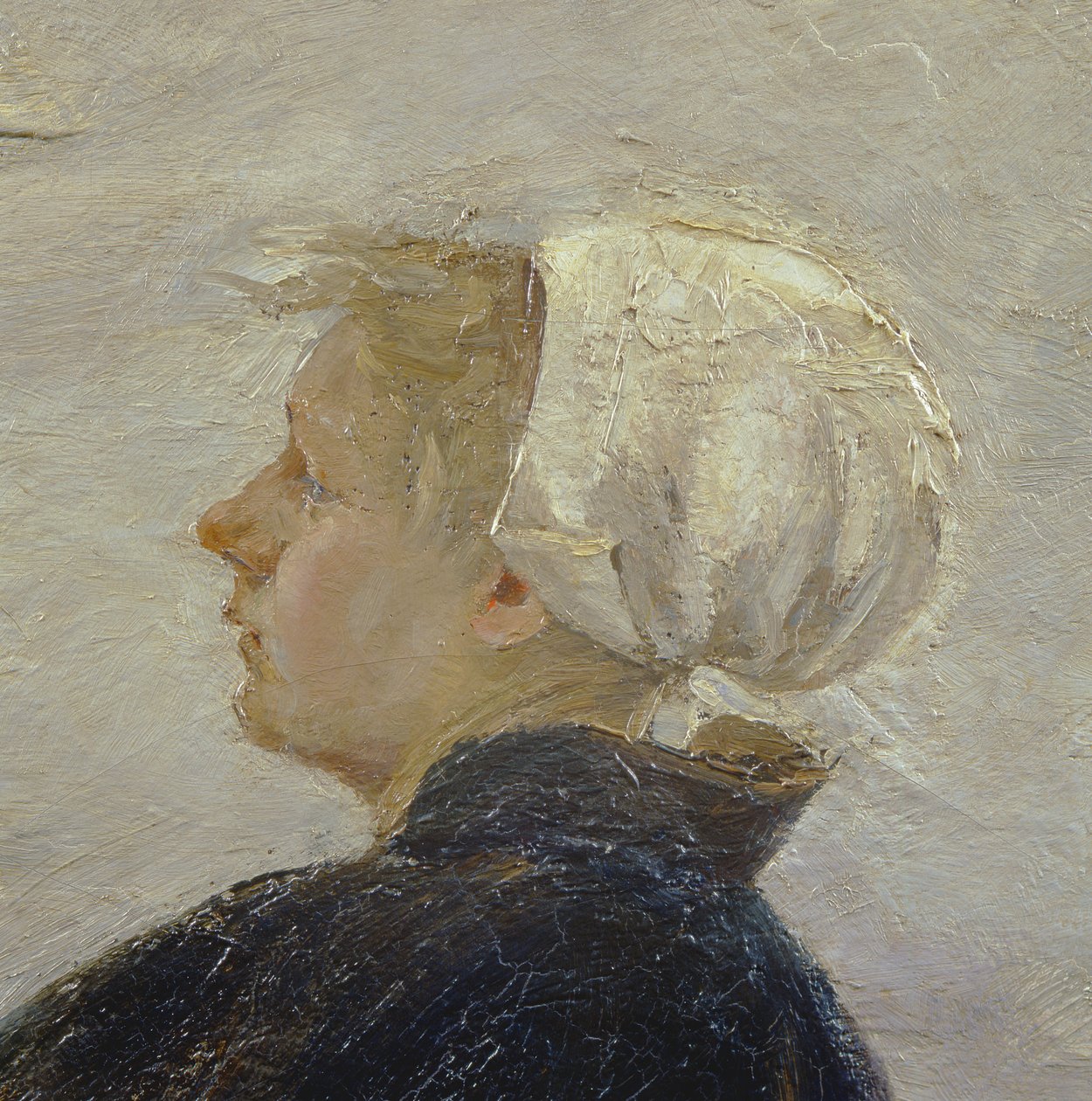 Detail z Repairing the Nets, 1889 (viz 144756) od Max Liebermann