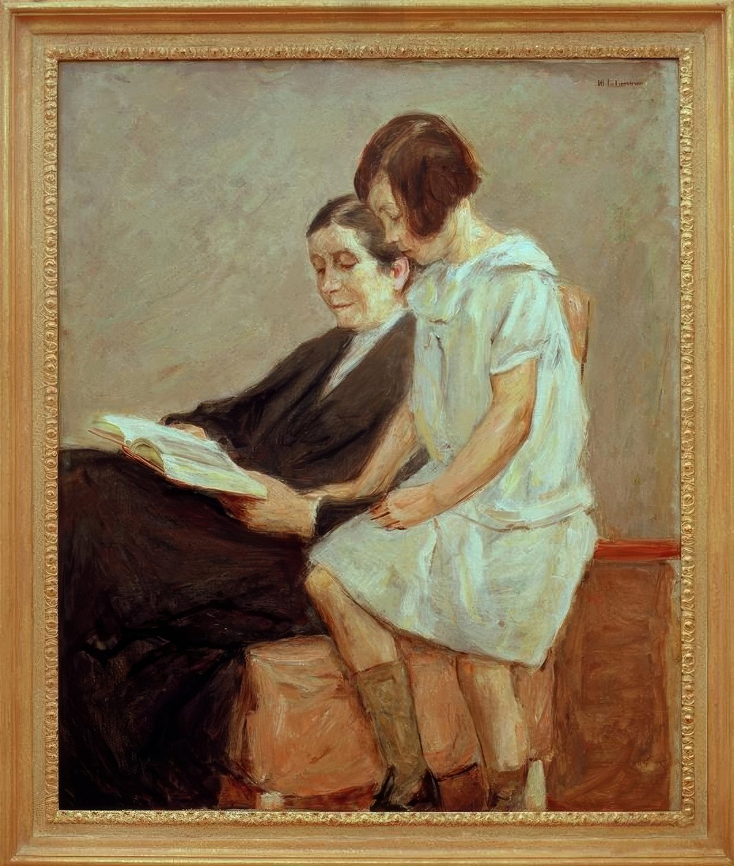 Umělcova manželka a vnučka od Max Liebermann