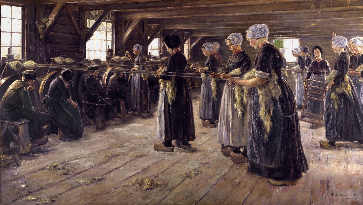 Lněná stodola v Larenu od Max Liebermann