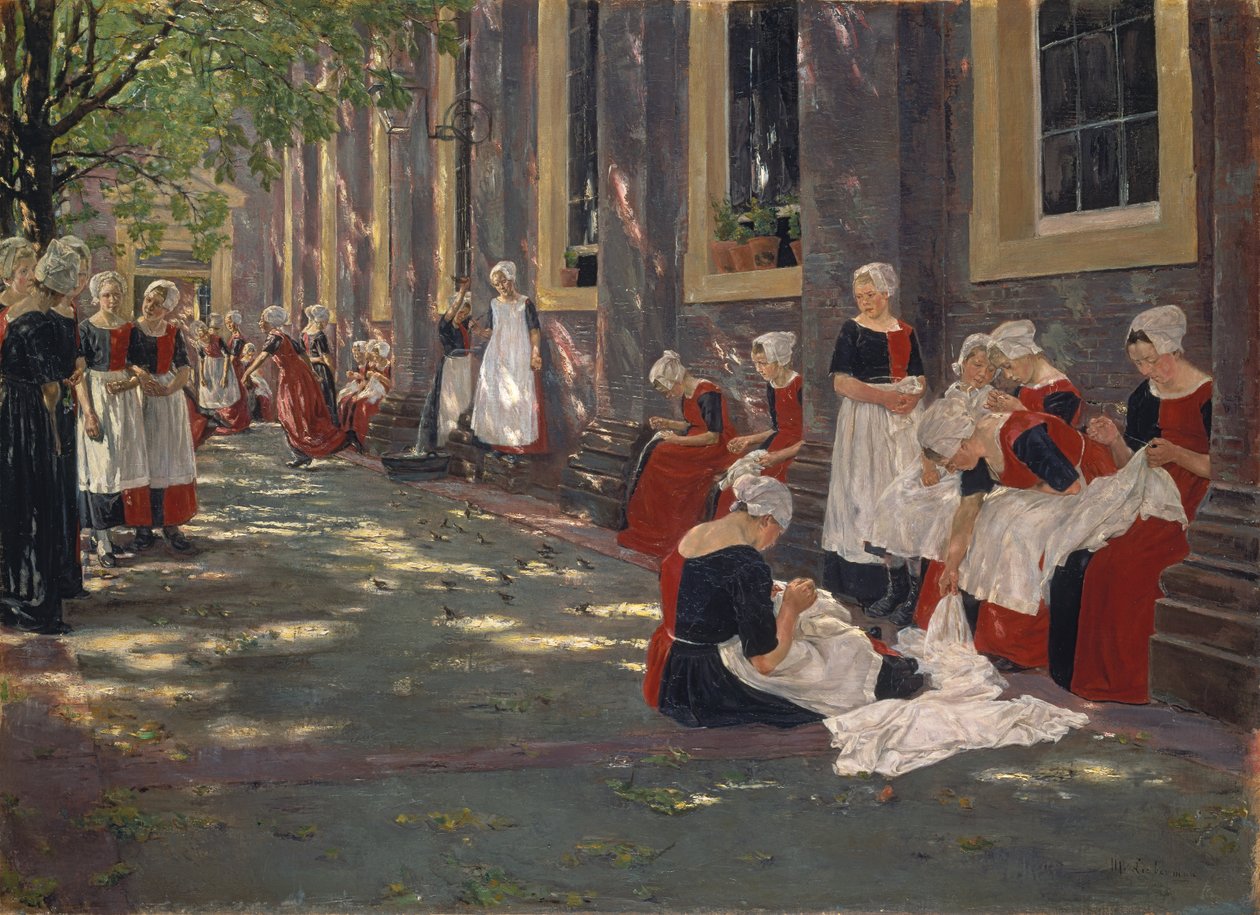 Volné období v amsterdamském sirotčinci od Max Liebermann