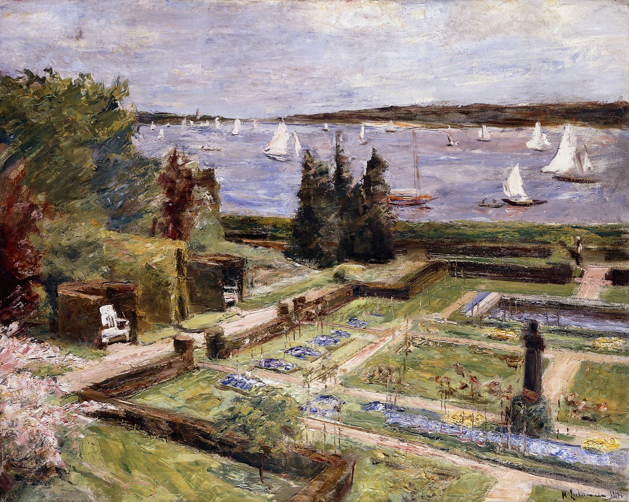 Zahrada rodiny Arnholdových u řeky Wansee; Wannseegarten der Familie Arnhold, 1911 od Max Liebermann