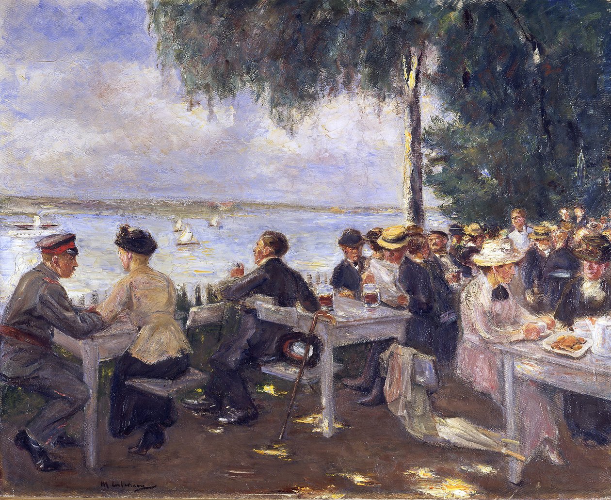 Zahradní restaurace na Havole. Nikolskoe od Max Liebermann