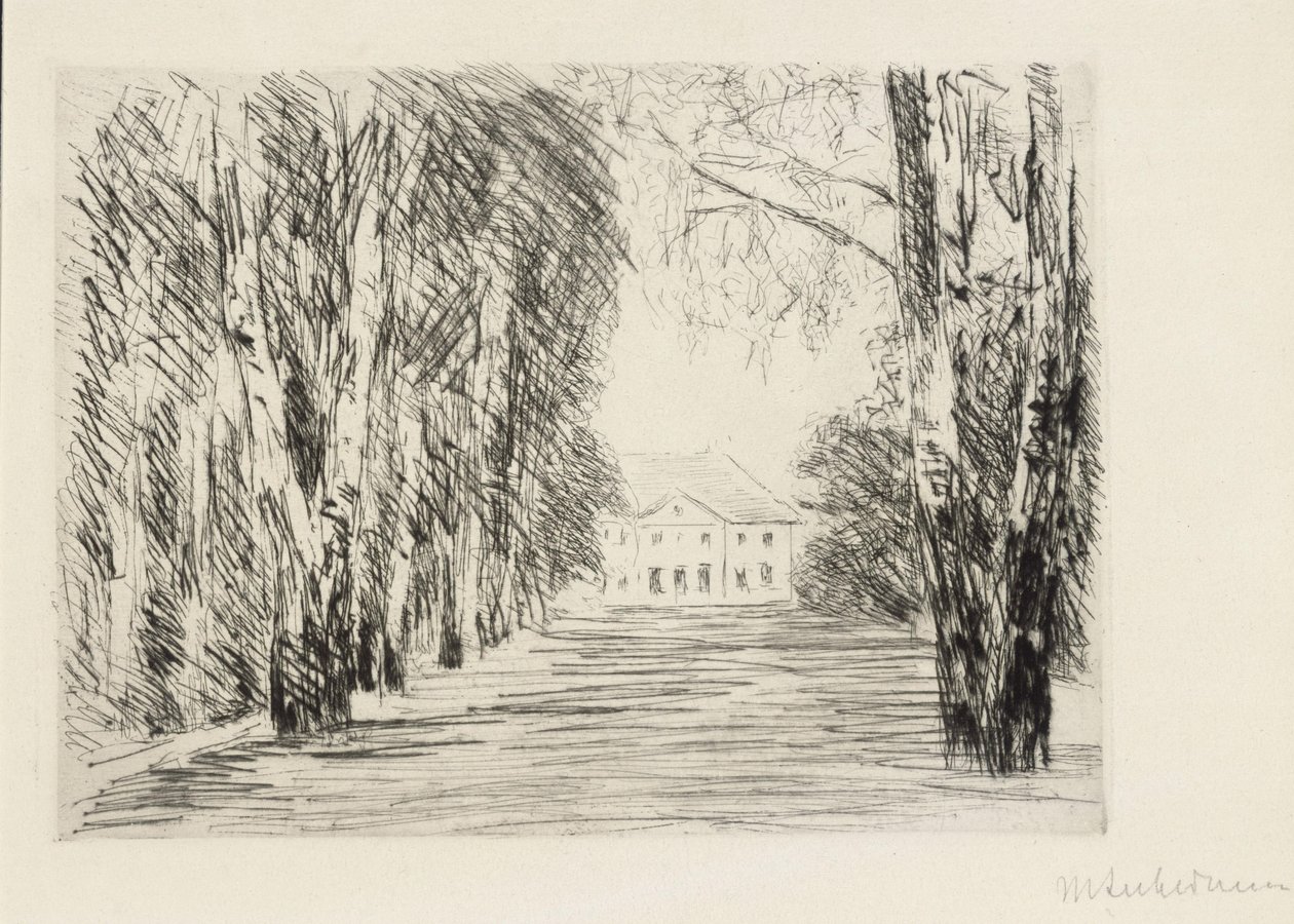 Dům u jezera Wannsee od Max Liebermann