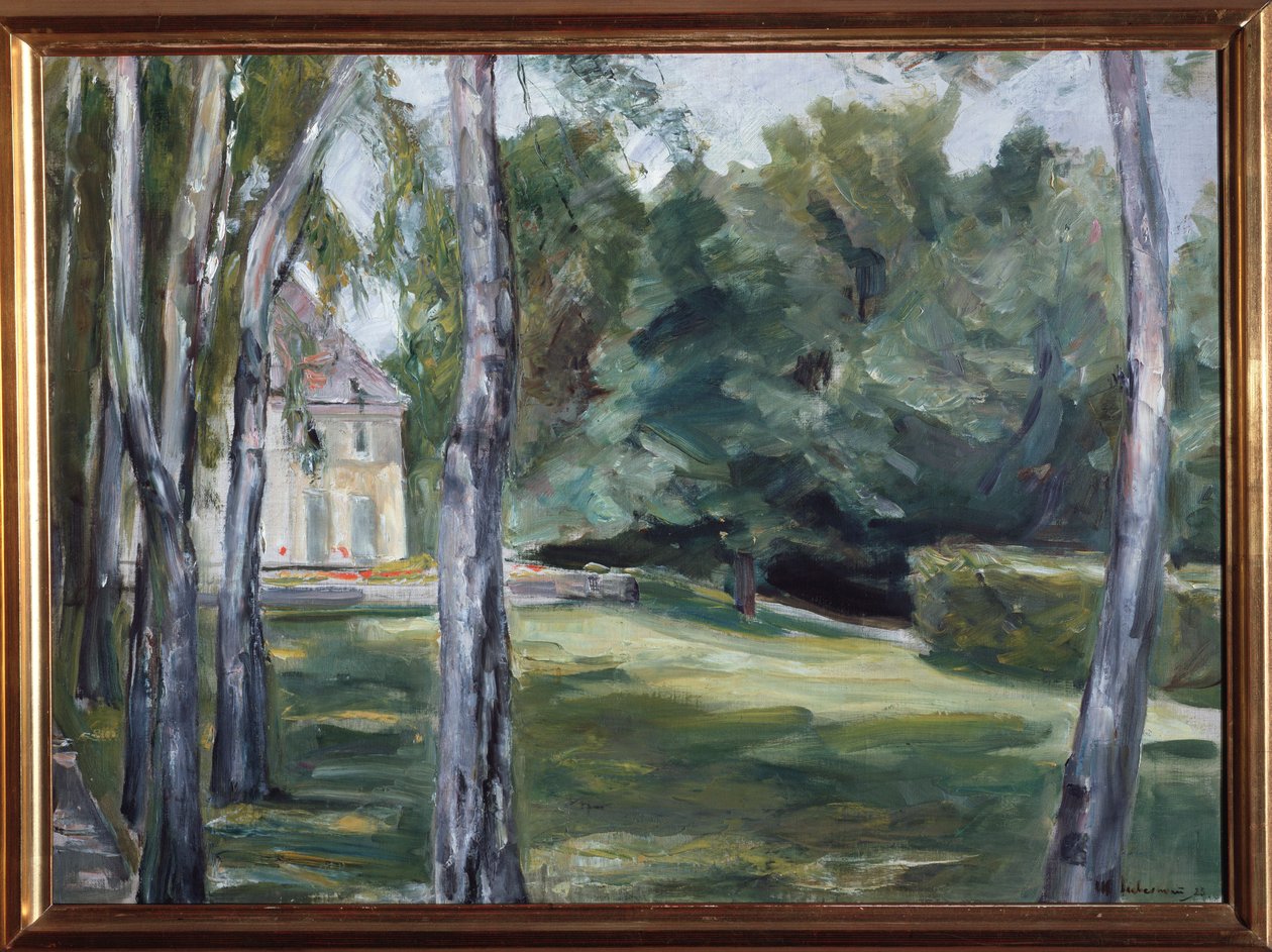 Dům v zahradě - olej na plátně od Max Liebermann