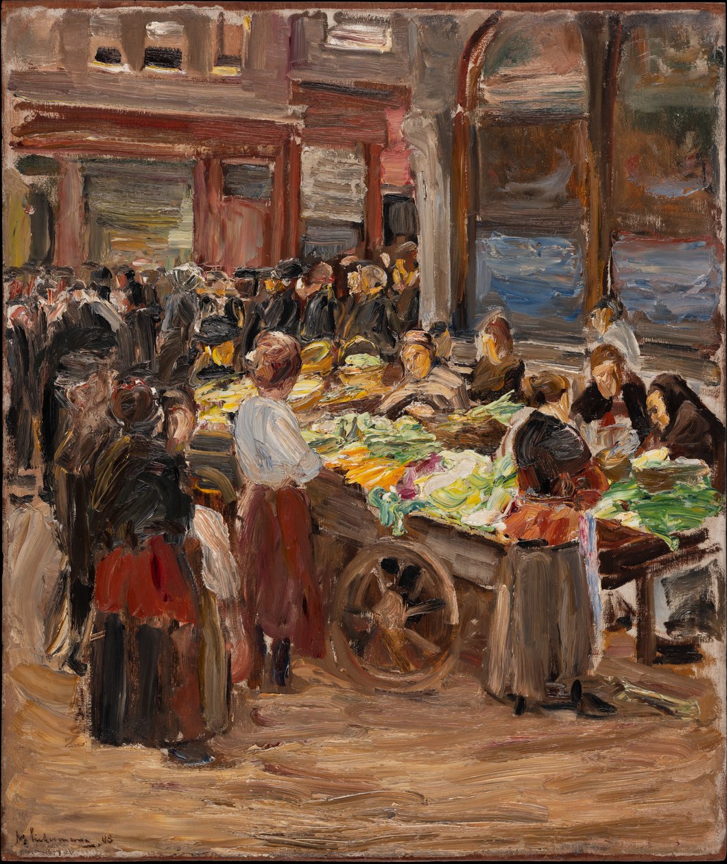 Židovská ulice v Amsterdamu od Max Liebermann