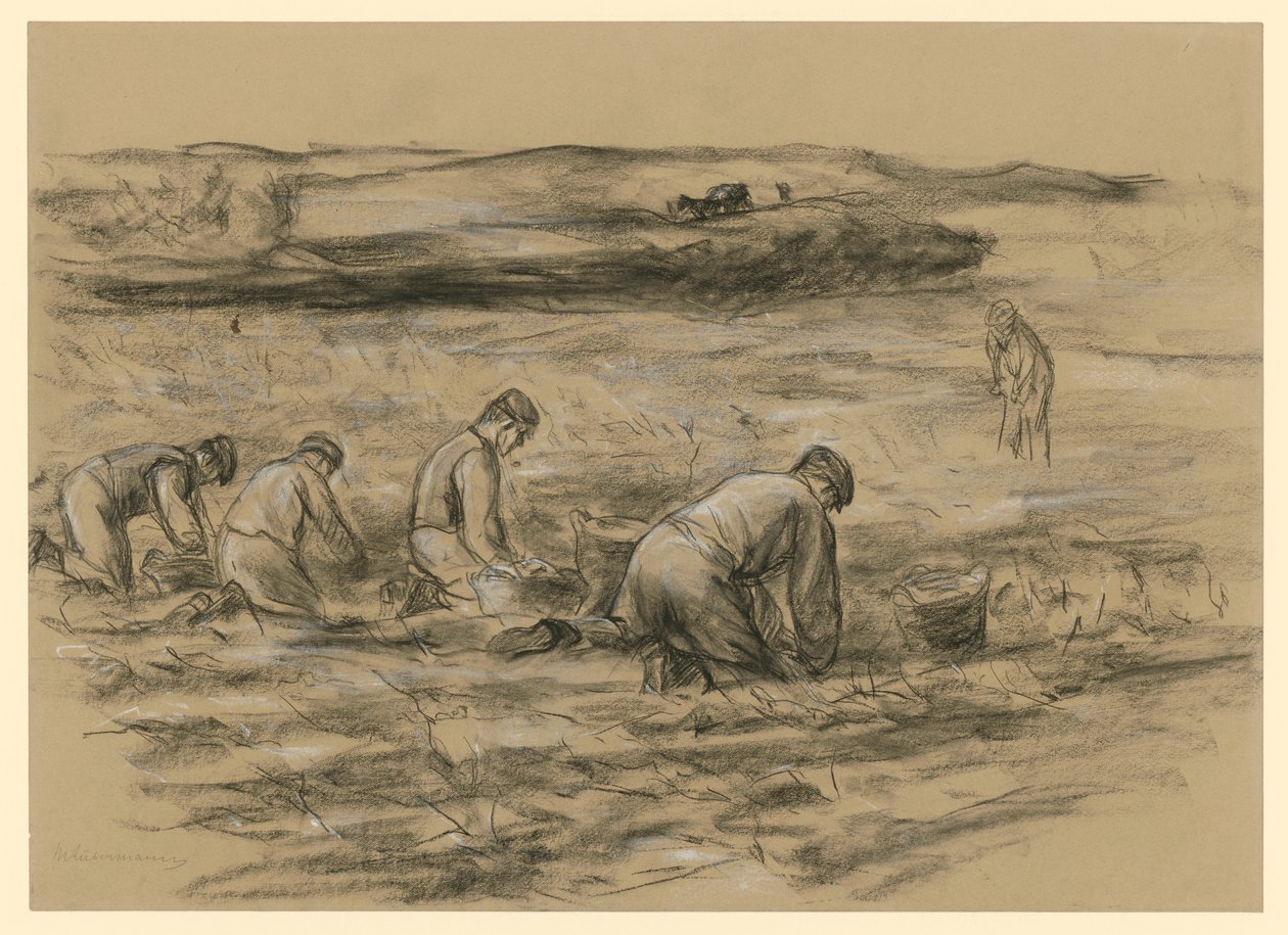Stánek s hranolky v Zandvoortu od Max Liebermann