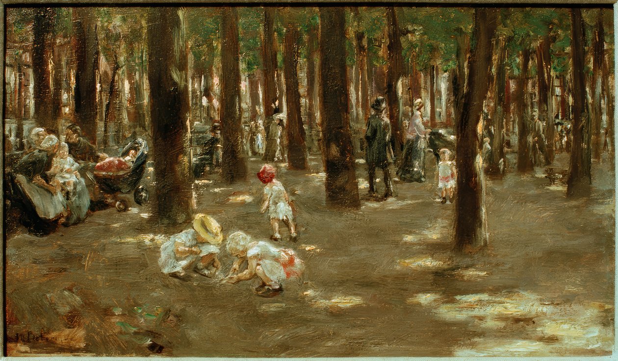 Dětské hřiště v Tiergarten v Berlíně od Max Liebermann