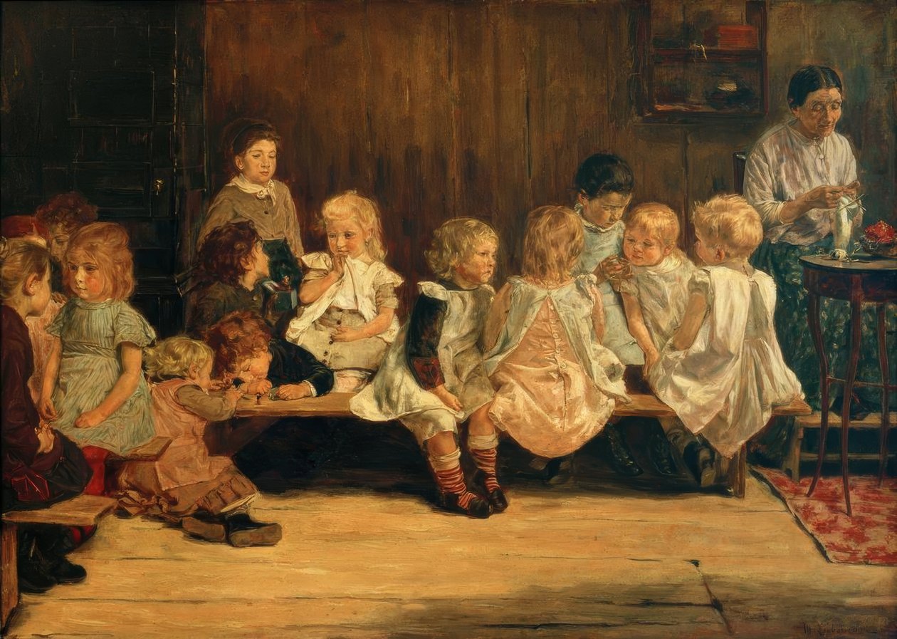 Škola vnoučat v Amsterdamu od Max Liebermann