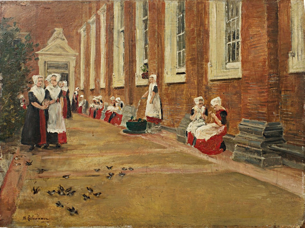 Liebermann, Max - Studium pro volnou hodinu v amsterdamském sirotčinci - Eberle 1876 28 od Max Liebermann