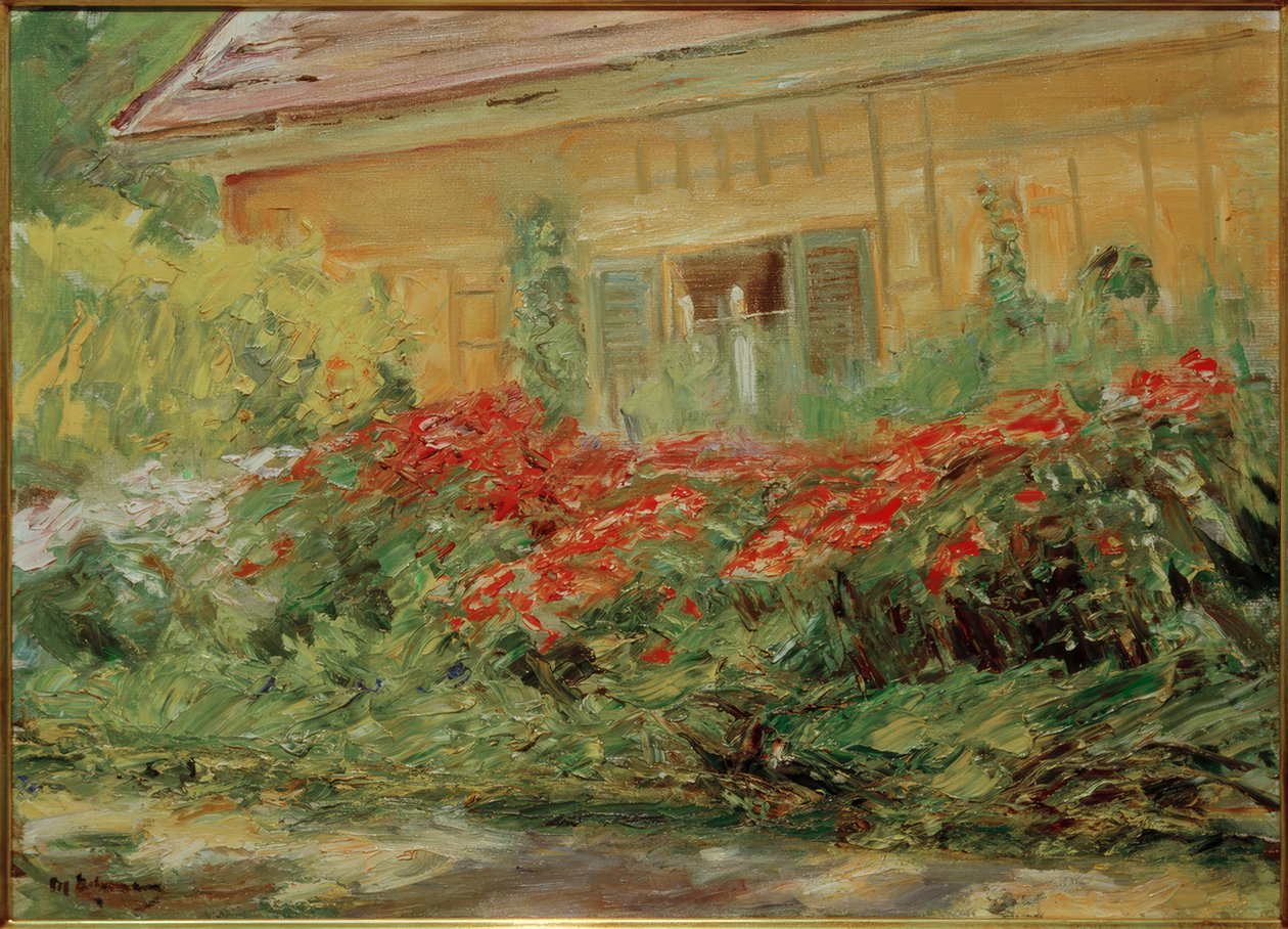 M.Liebermann, květinové keře u zahradníka na severu od Max Liebermann