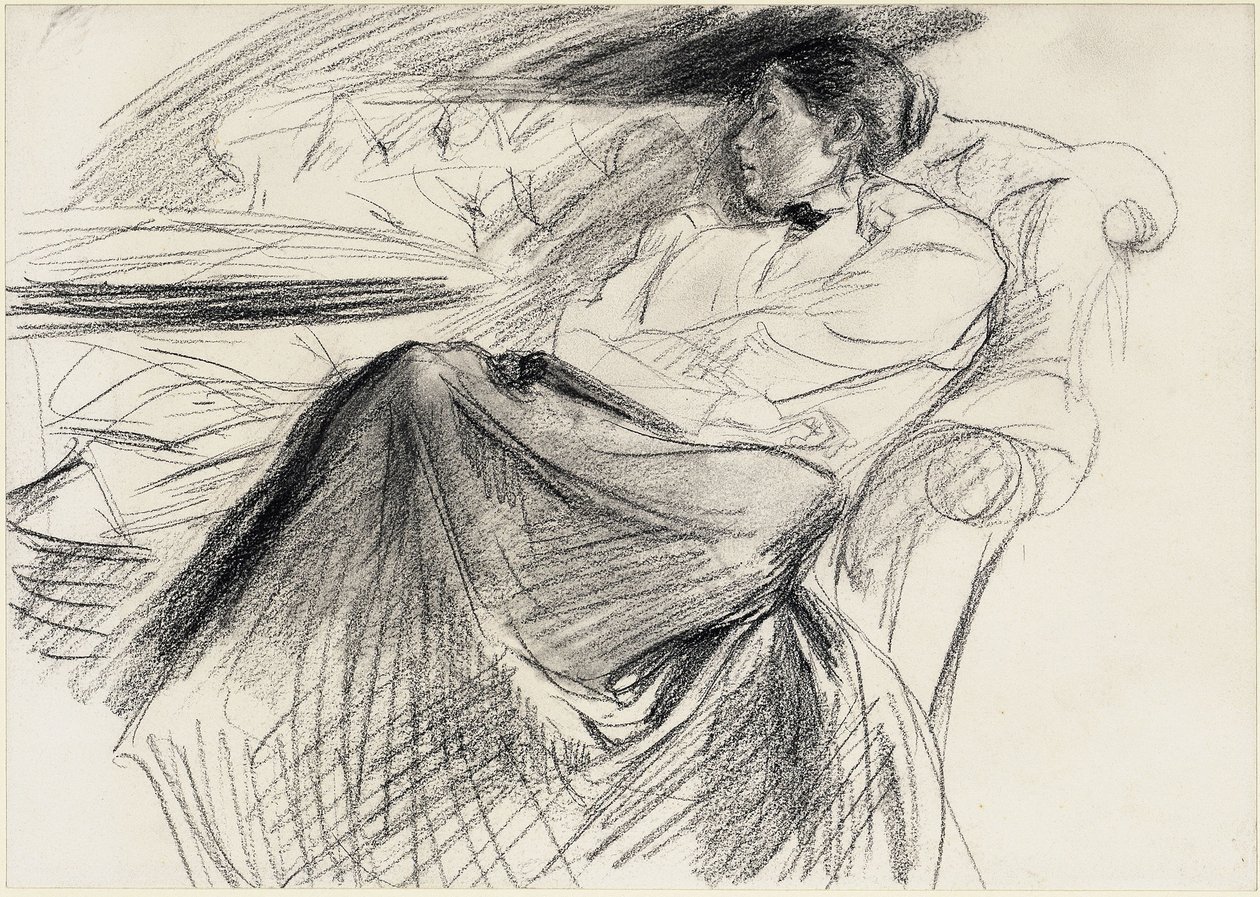 Martha Liebermannová, spící od Max Liebermann