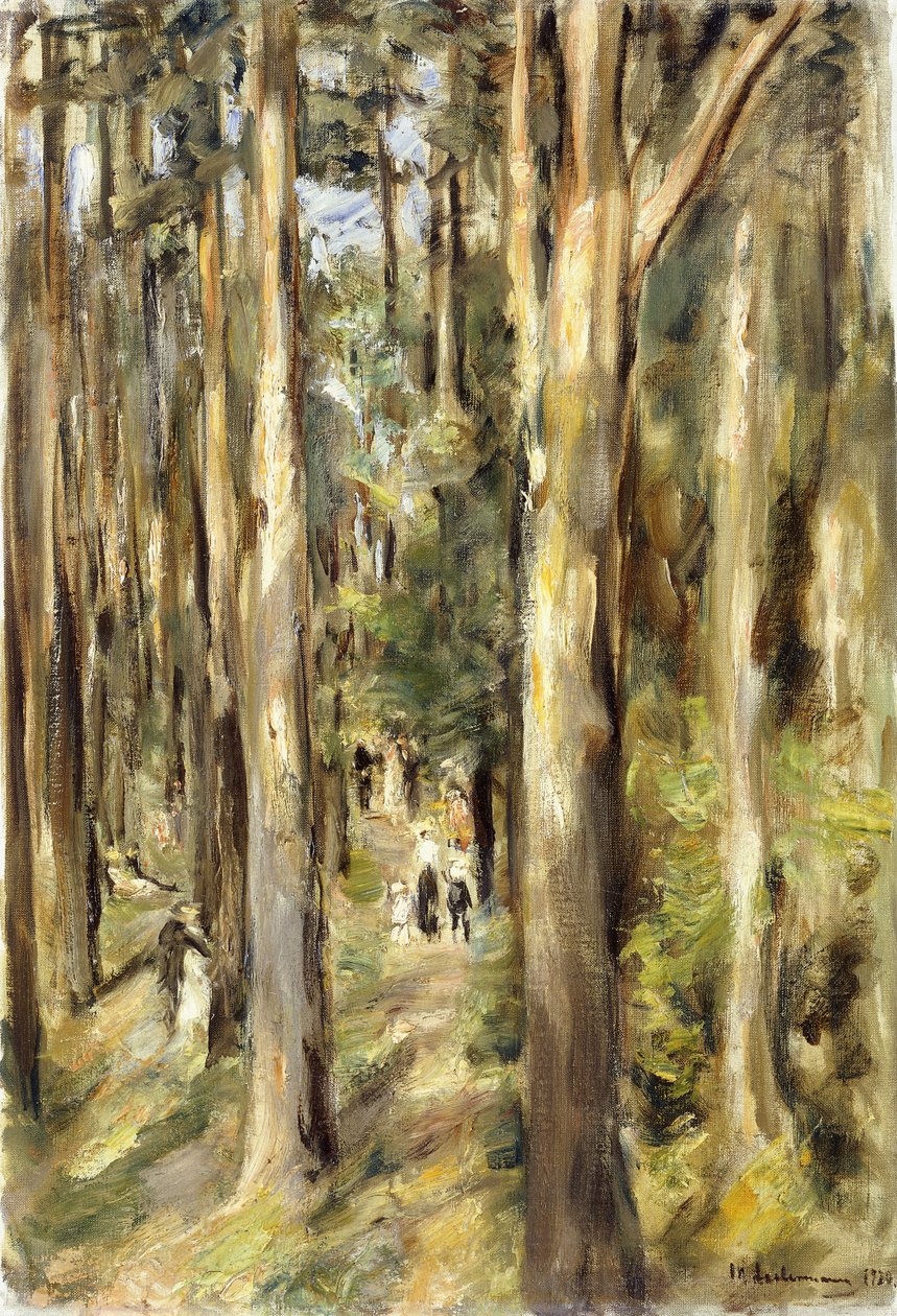 Piknik v lese, 1920 od Max Liebermann