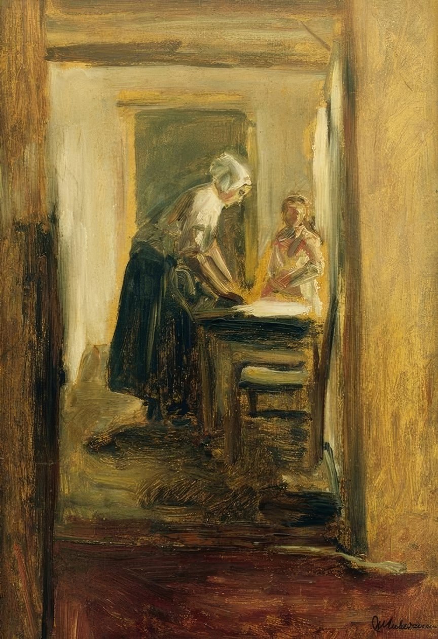 Plätterin od Max Liebermann