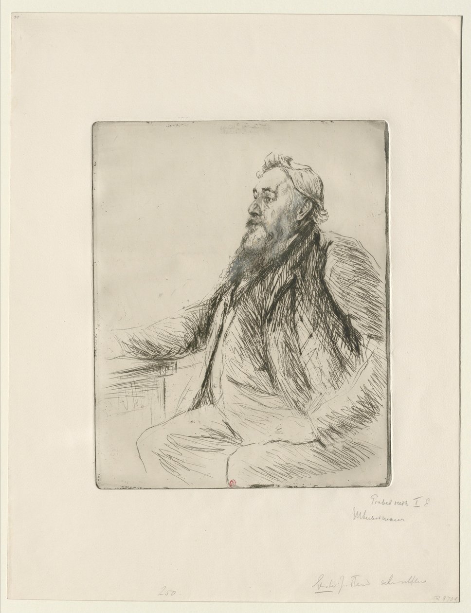 Portrét Justuse Brinckmanna  Portrait de Justus Brinckmann od Max Liebermann