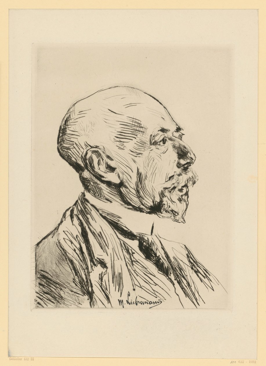 Portrét profesora Adolpha Goldschmidta od Max Liebermann