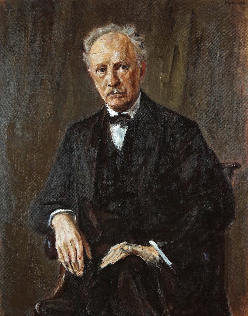 Portrét skladatele Richarda Georga Strausse 1864-1949, 1918. od Max Liebermann