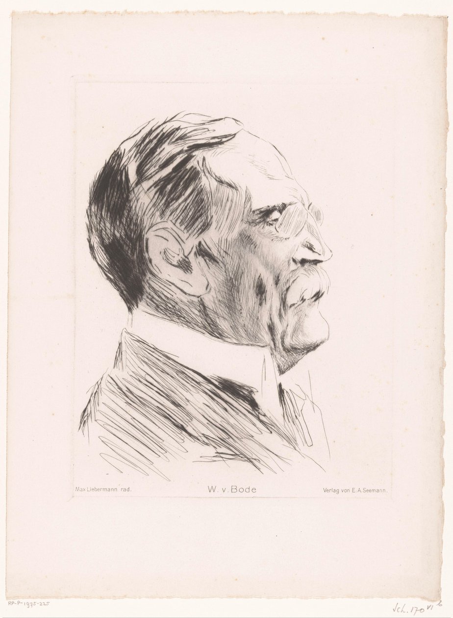 Portrét Wilhelma von Bode W.v.Bode (název na objektu) od Max Liebermann