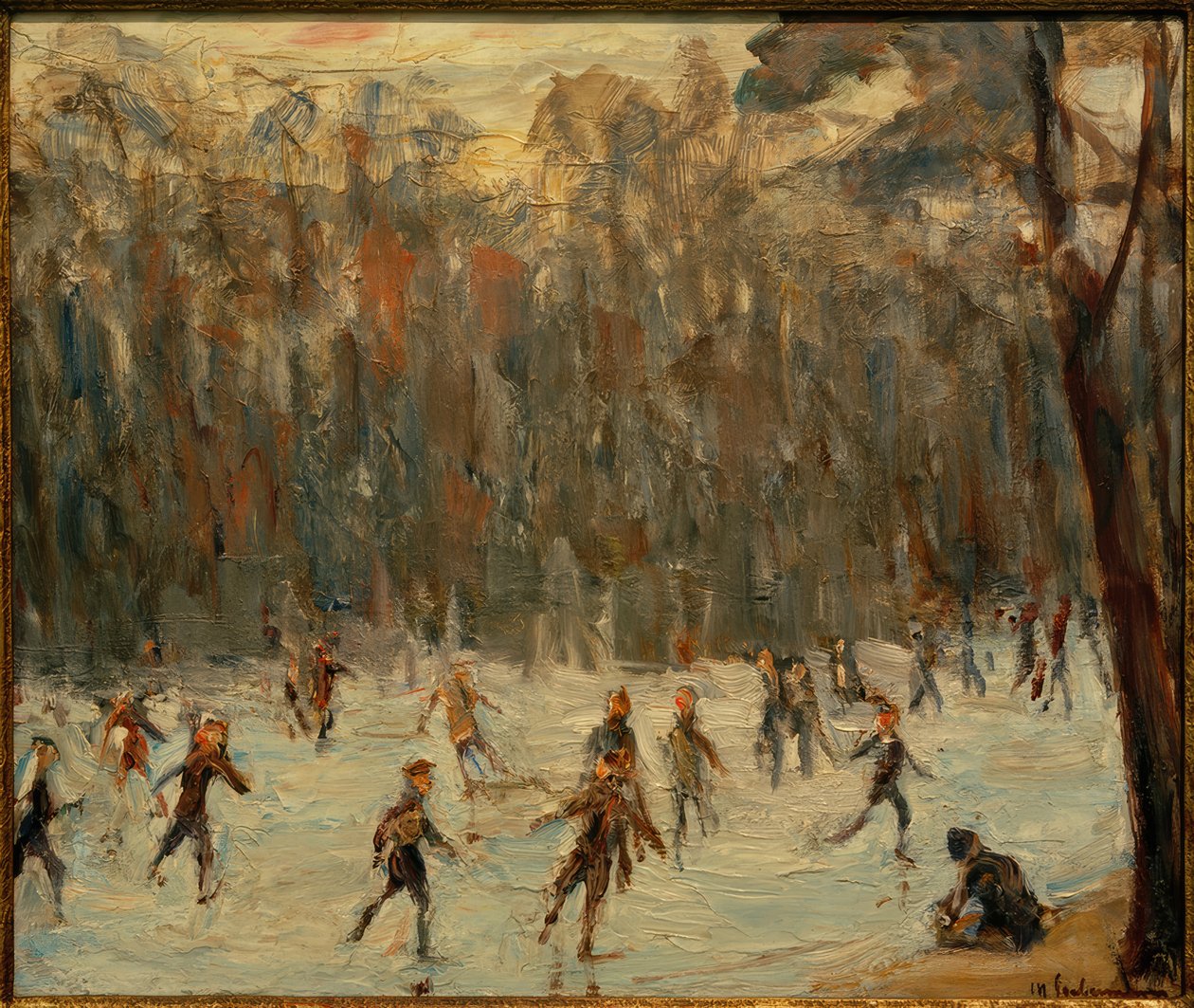 Bruslaři v Tiergarten od Max Liebermann