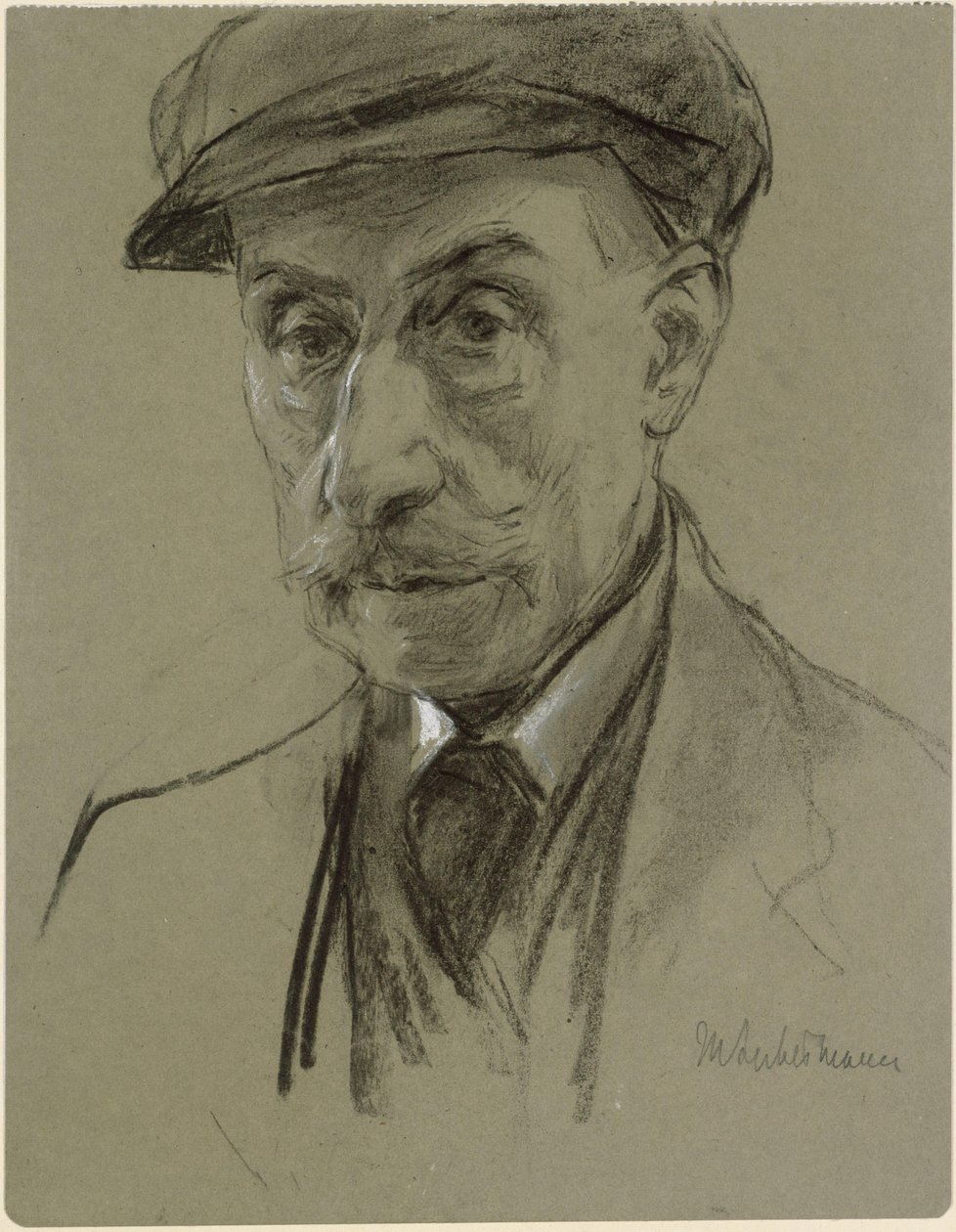 Autoportrét s čepicí od Max Liebermann