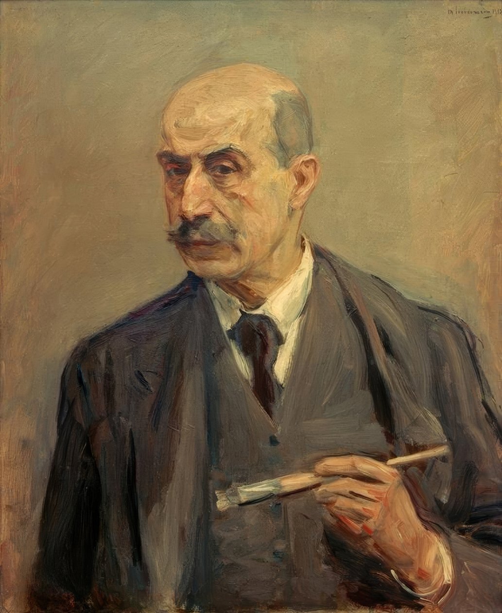 Autoportrét štětcem od Max Liebermann