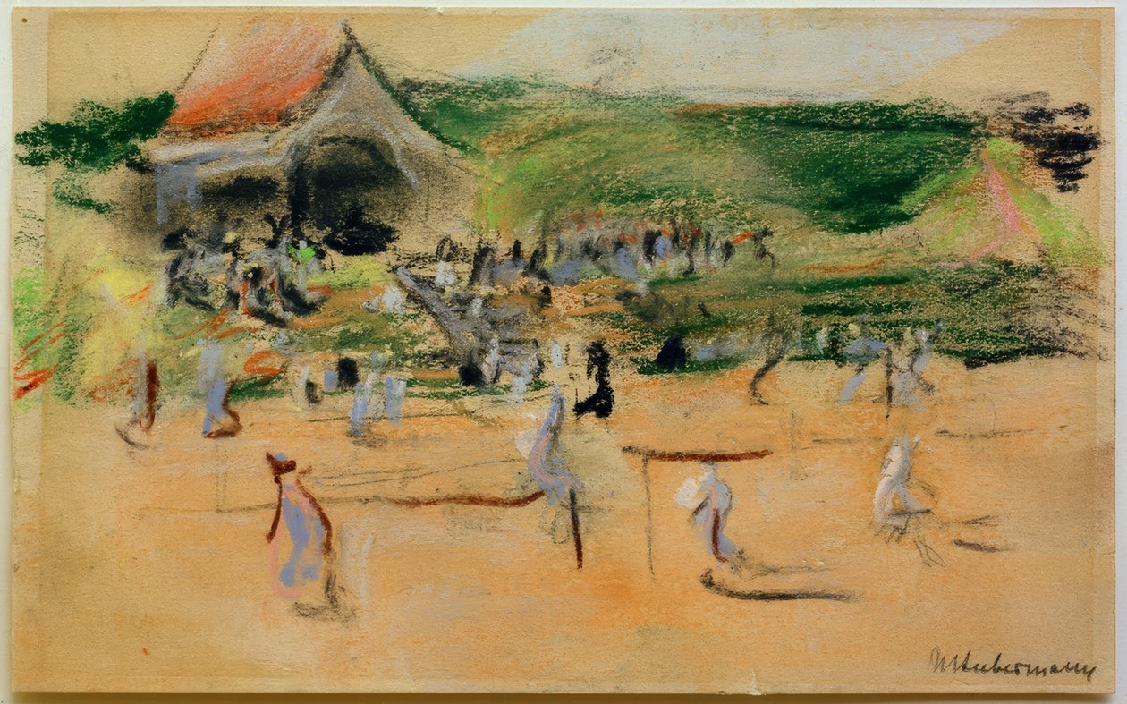 Tenisové náměstí v Noordwijku od Max Liebermann