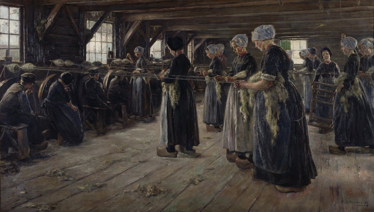 Lněná stodola v Larenu od Max Liebermann