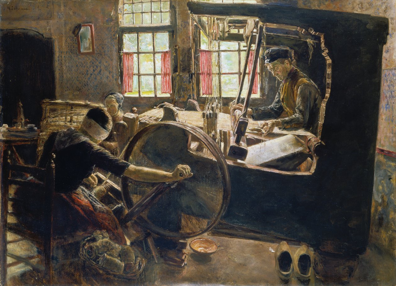 Tkadlec od Max Liebermann