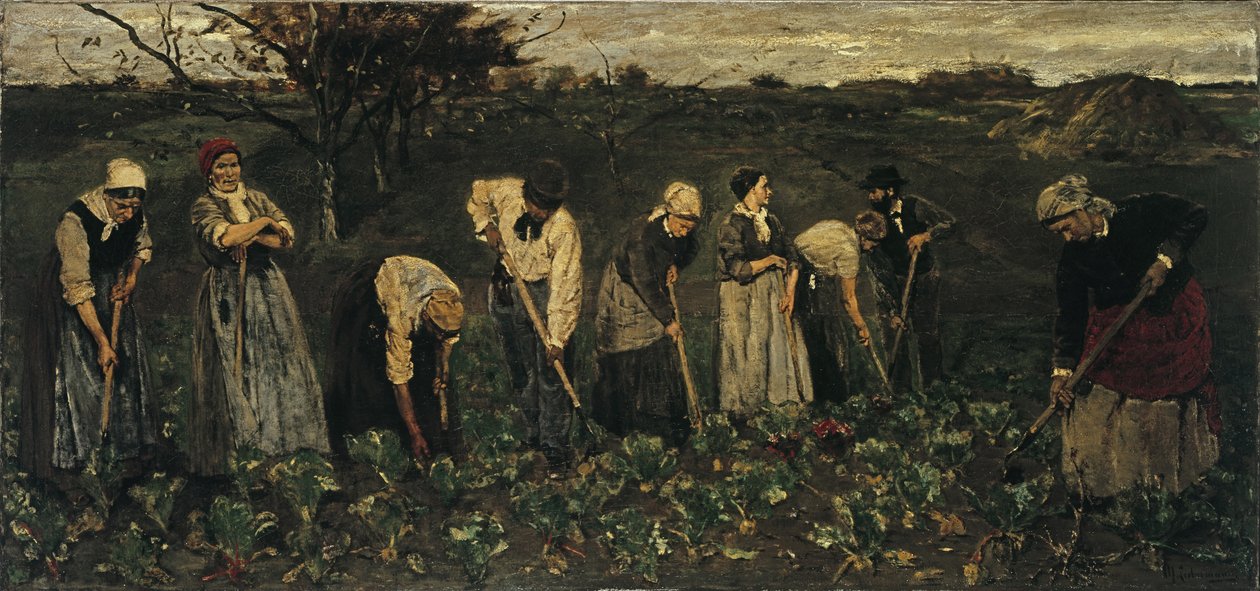 Dělníci na řepném poli od Max Liebermann