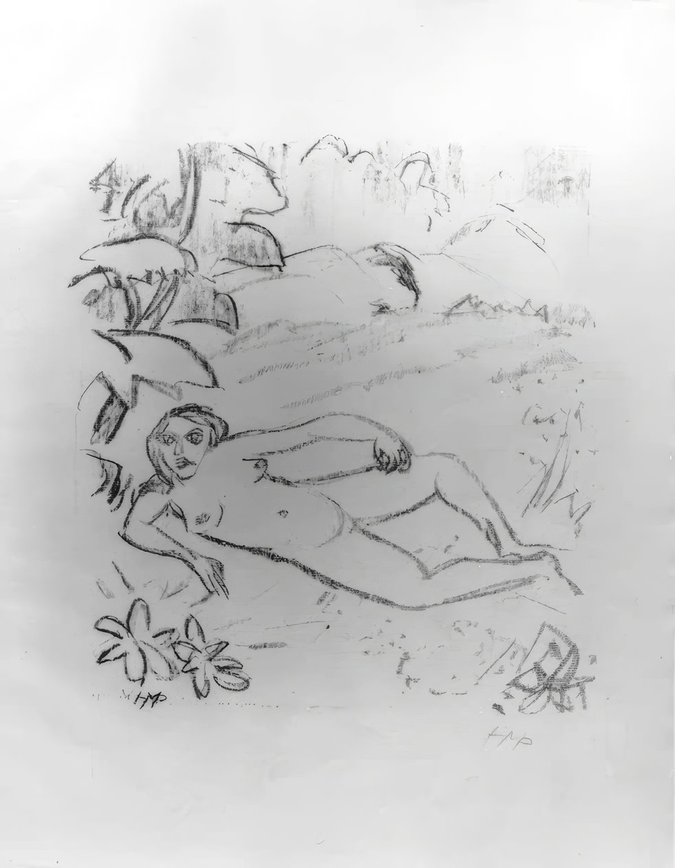 Akt v dunách od Max Pechstein