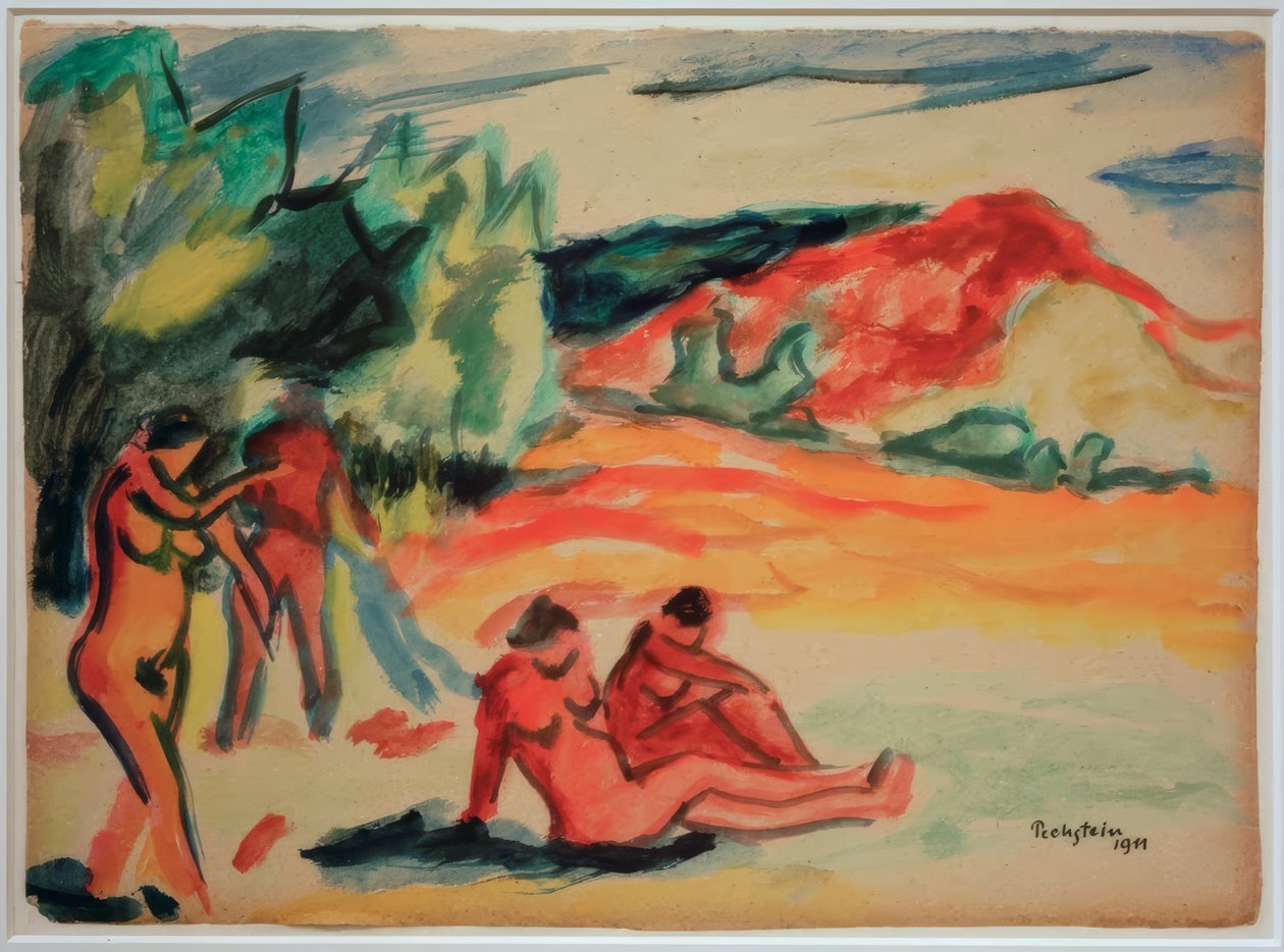 Koupající se od Max Pechstein