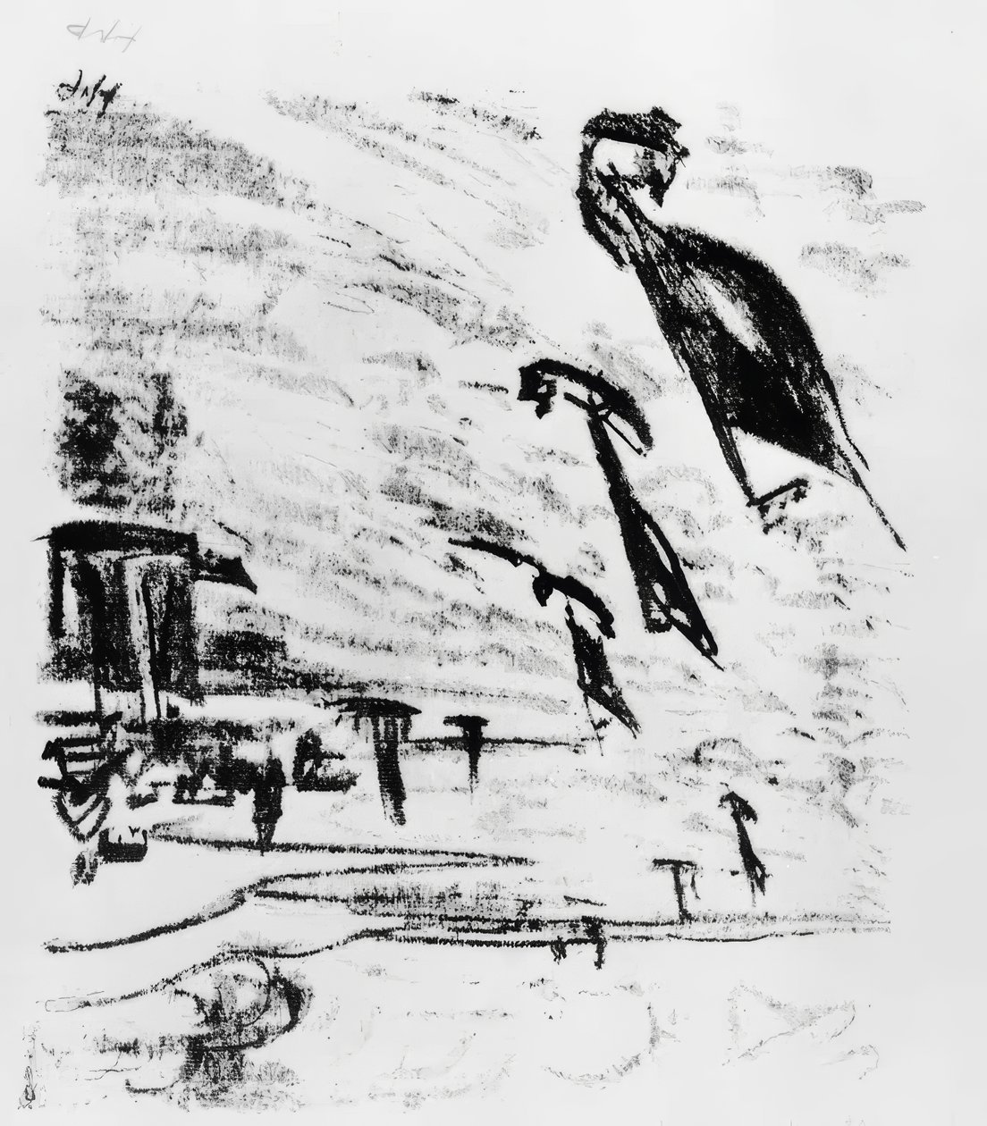 Lodě na zátoce od Max Pechstein