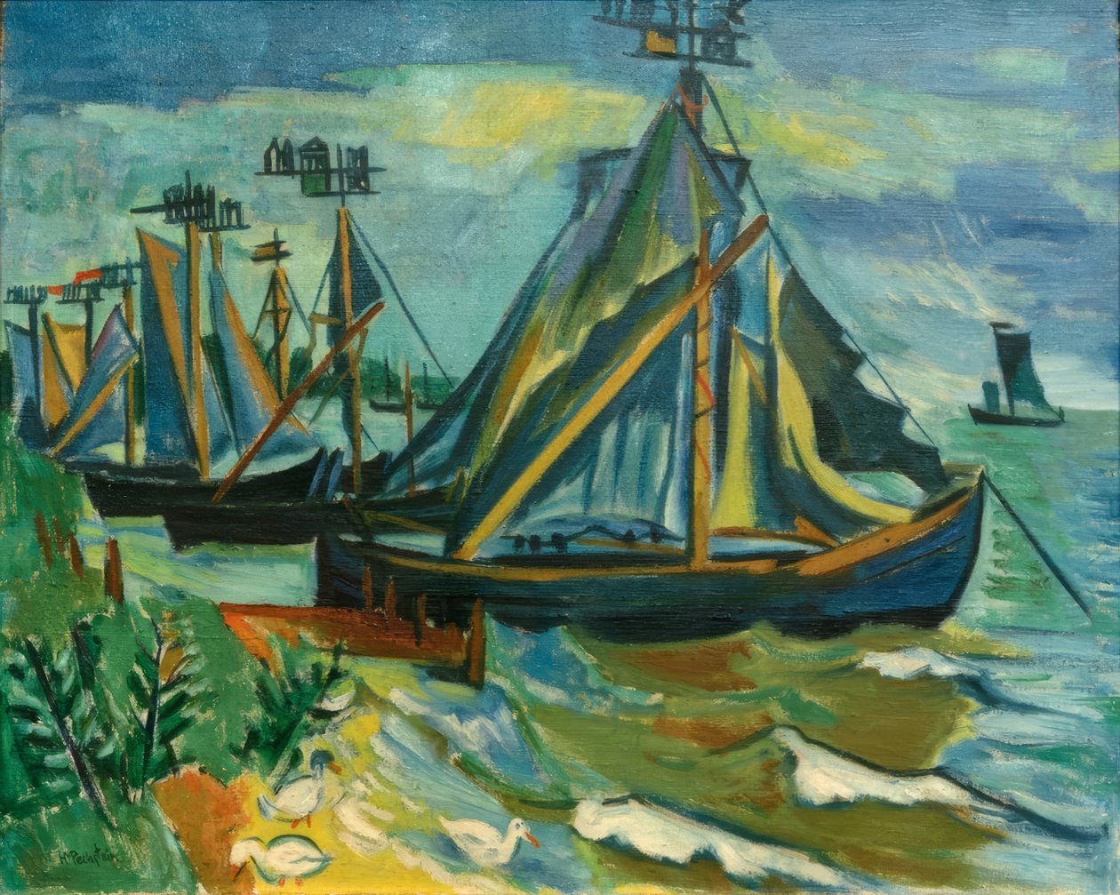Keitelkähne v Niddenu od Max Pechstein