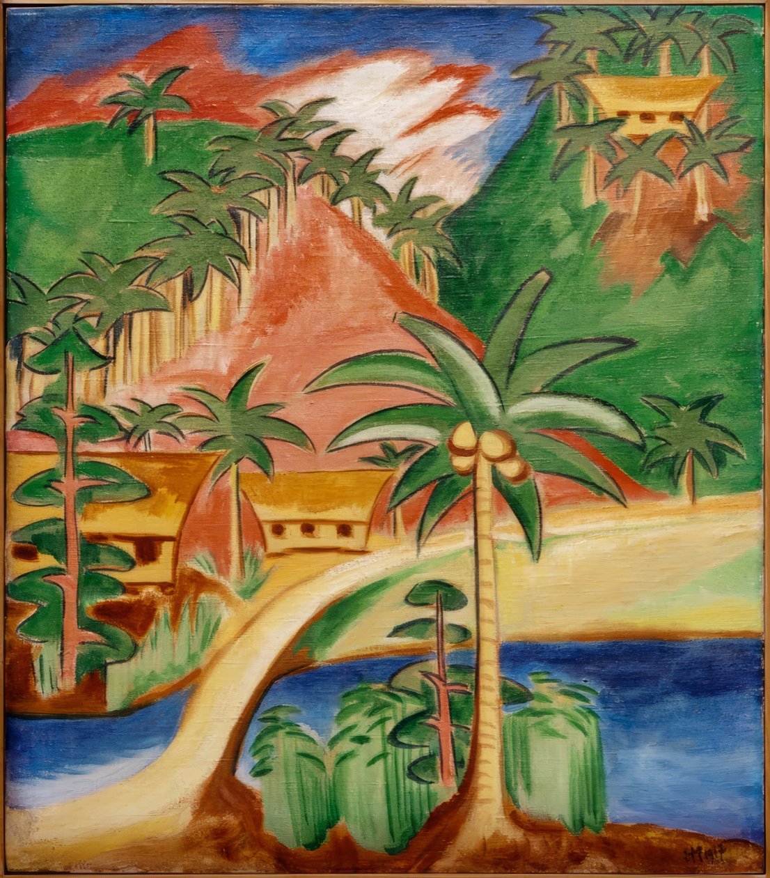 Palaulandschaft od Max Pechstein