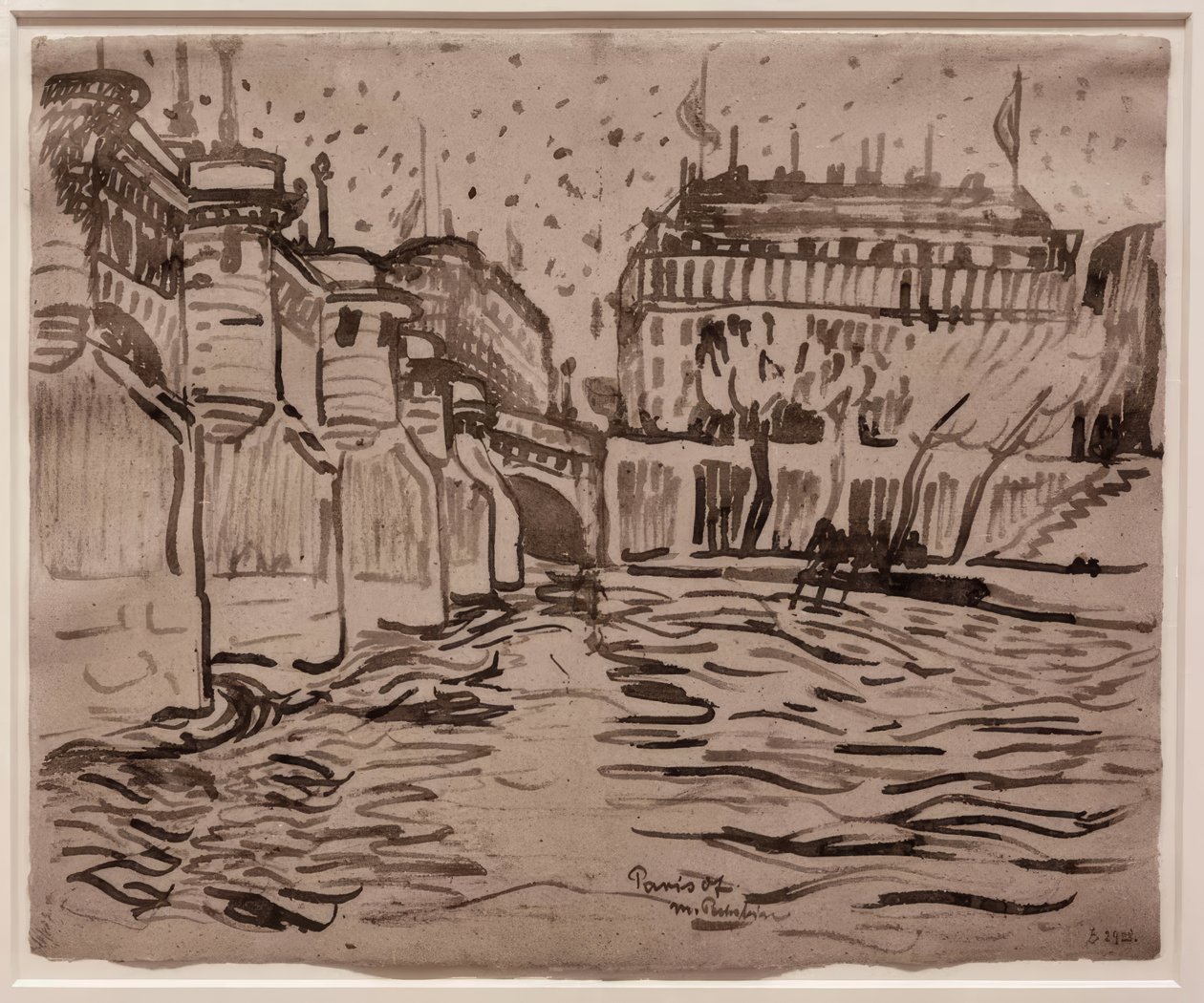 Paříž, Pont Neuf od Max Pechstein