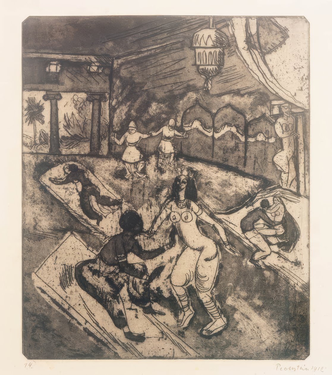 Ruský balet I od Max Pechstein