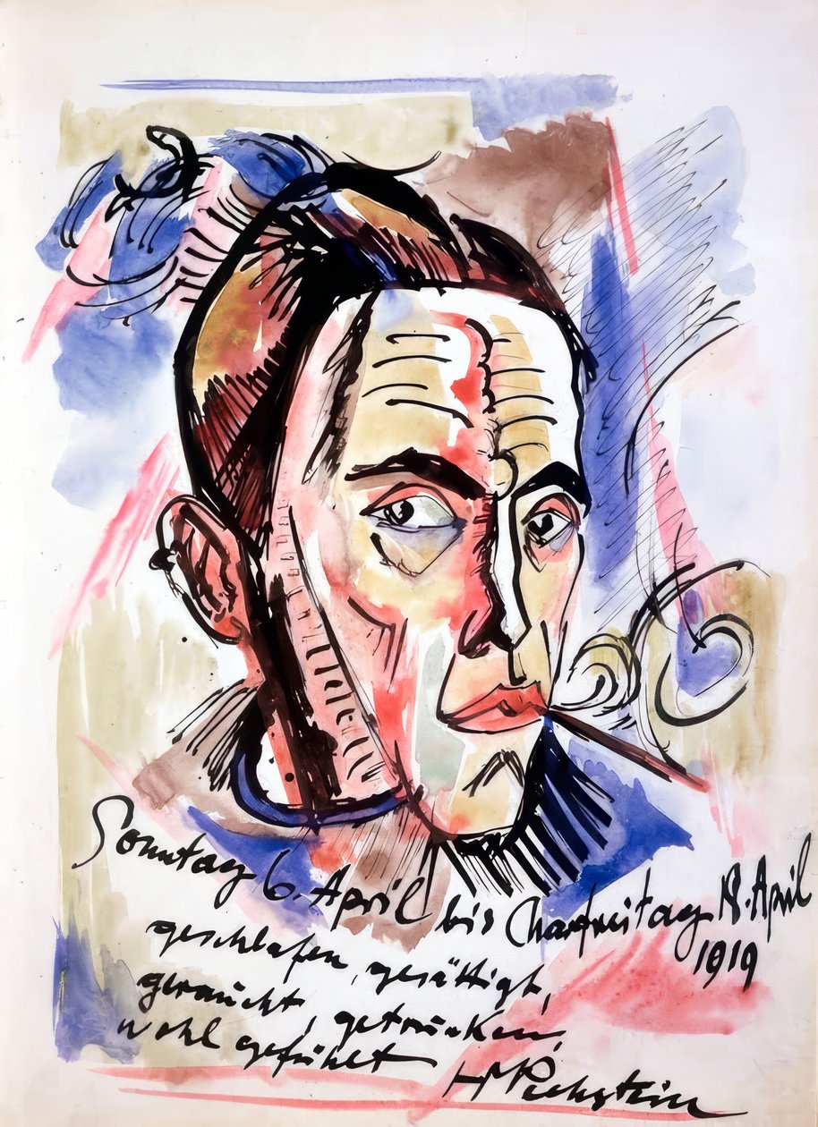 autoportrét od Max Pechstein