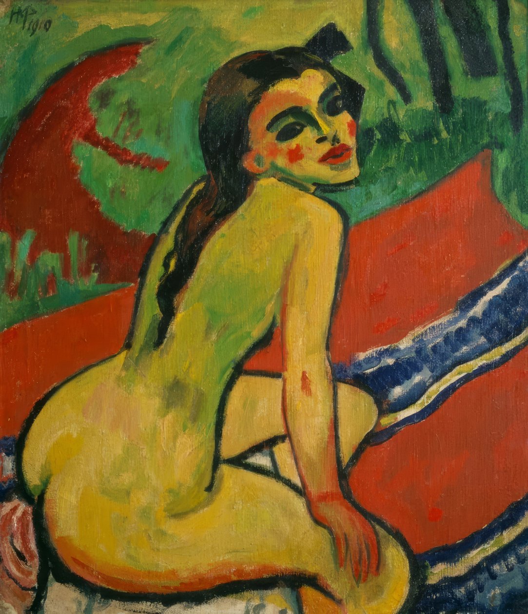 Sedící ženský akt od Max Pechstein