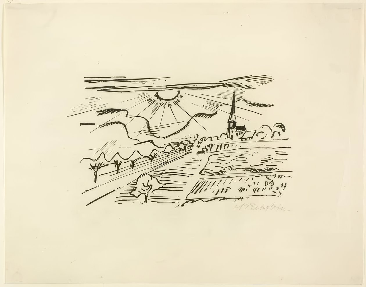 Durynsko, z cestovních fotografií: Itálie – Jižní moře od Max Pechstein