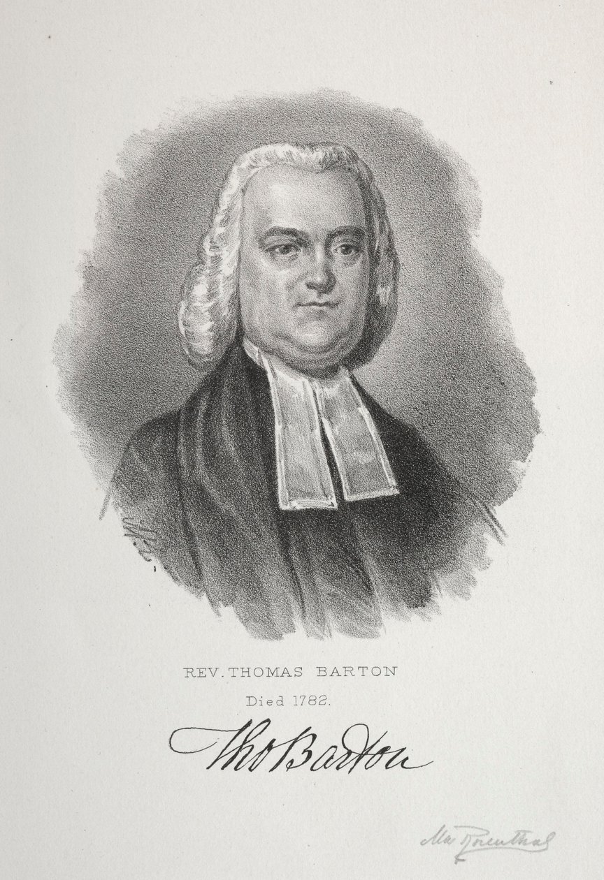 Rev. Thomas Barton. od Max Rosenthal