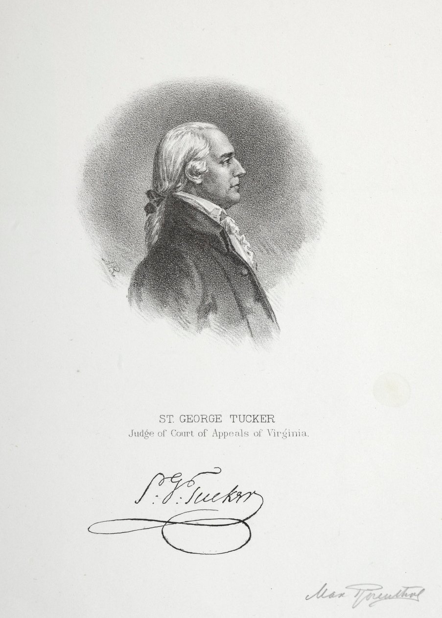 St. George Tucker, soudce odvolacího soudu ve Virginii. od Max Rosenthal
