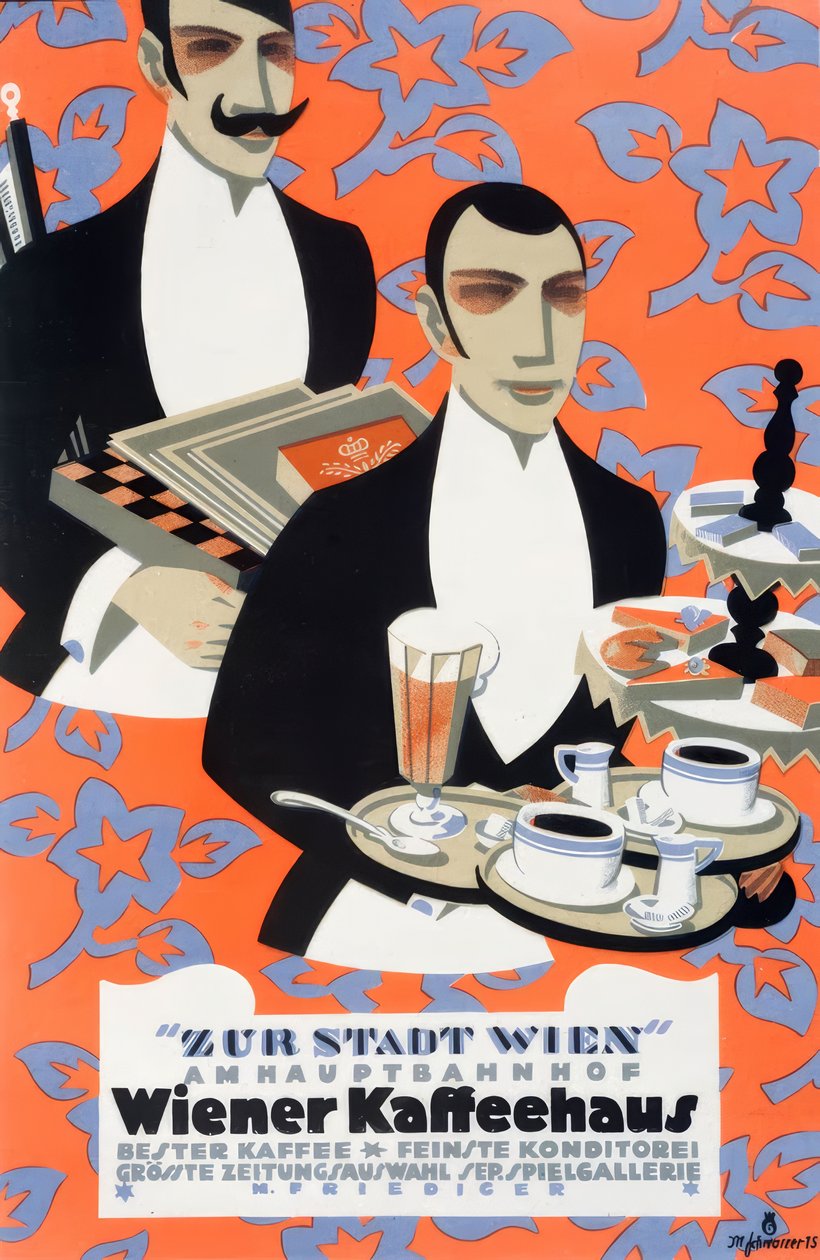 Kavárna Zur Stadt Wien od Max Schwarzer