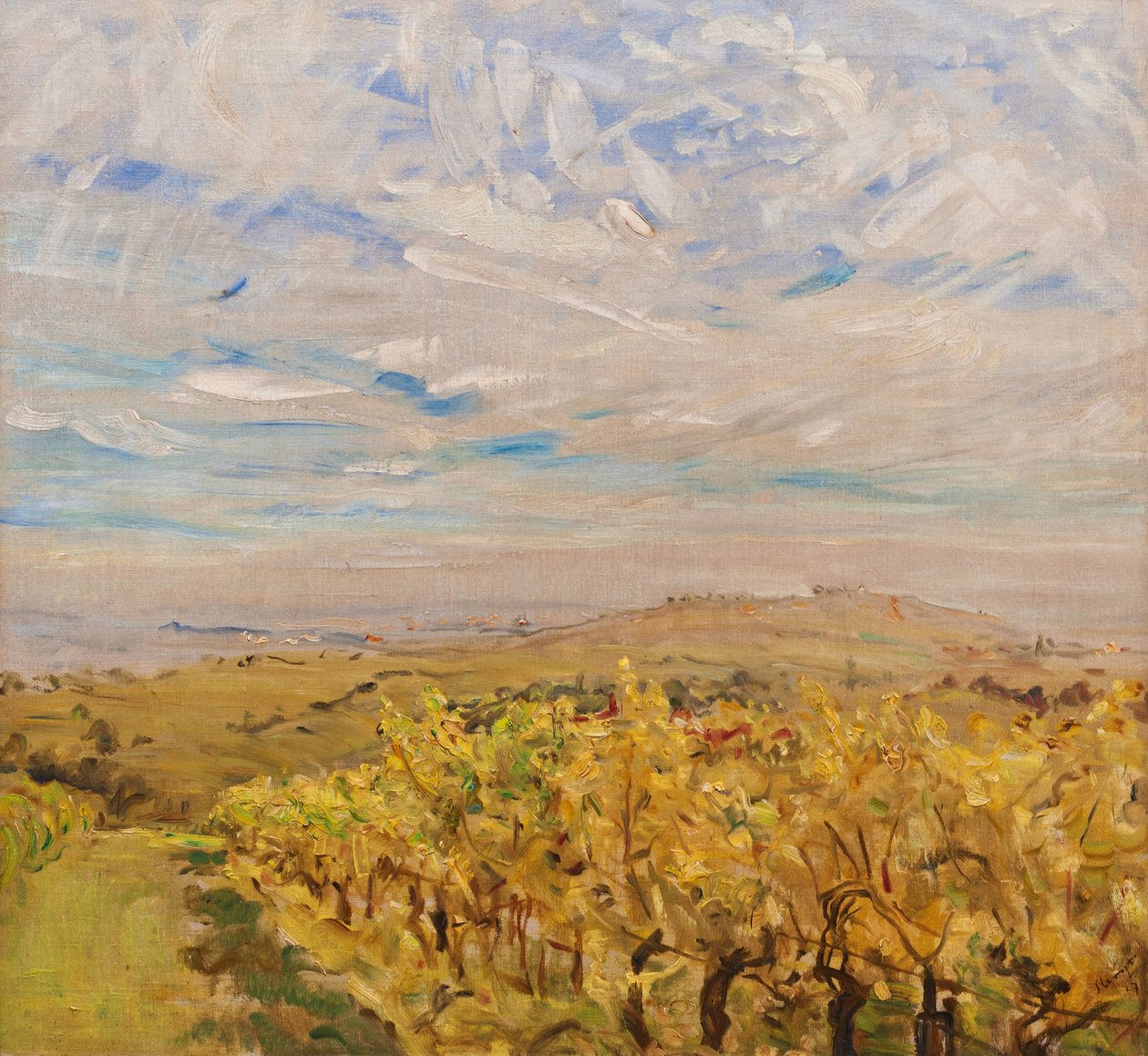 Počátek podzimu ve Falcku. Vinice poblíž Neukastel, 1927 od Max Slevogt
