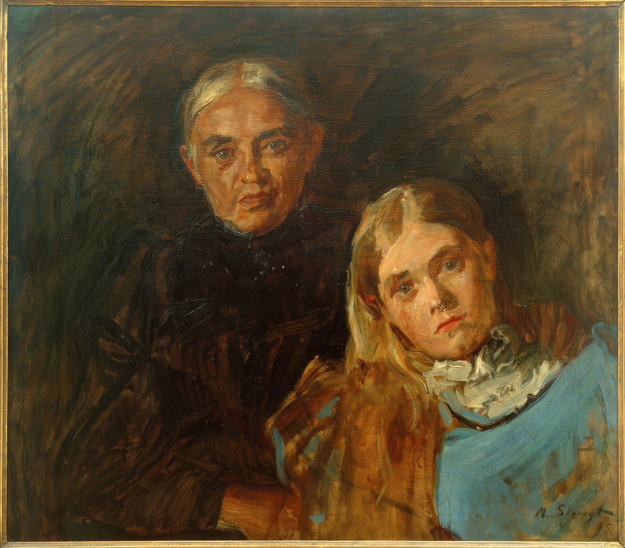 Frau Voll s dcerou od Max Slevogt