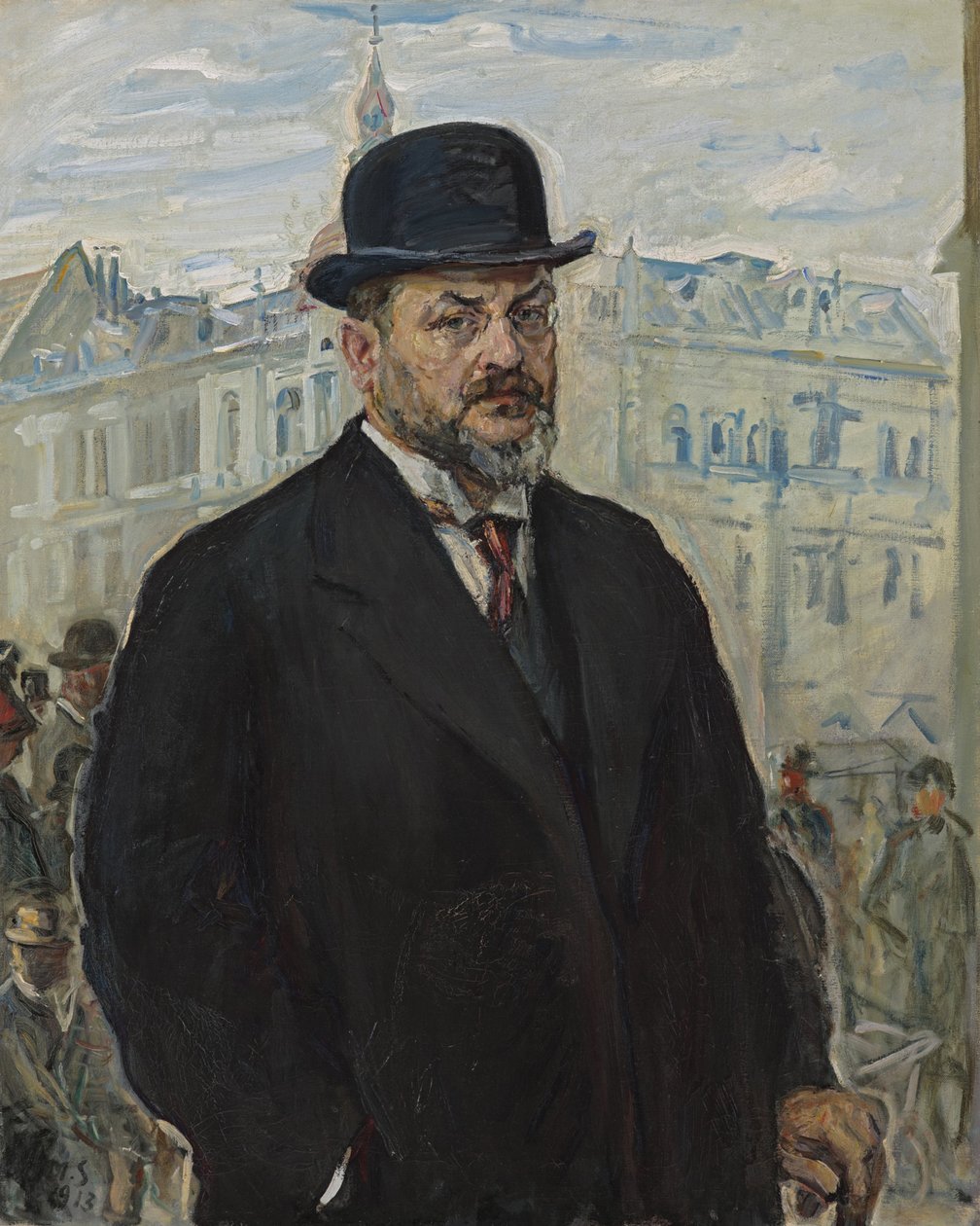 Autoportrét s černým kloboukem od Max Slevogt