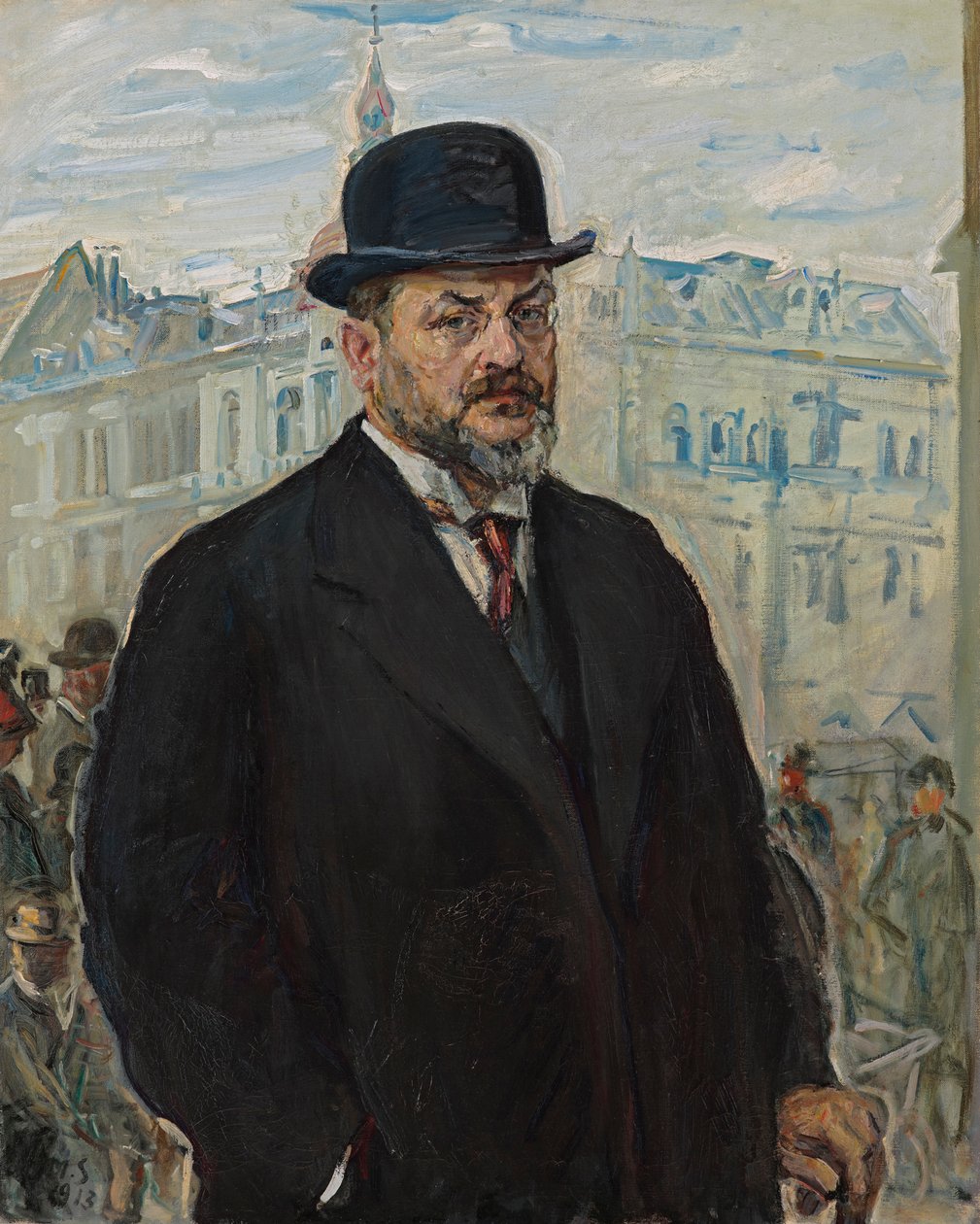 Autoportrét s černým kloboukem od Max Slevogt